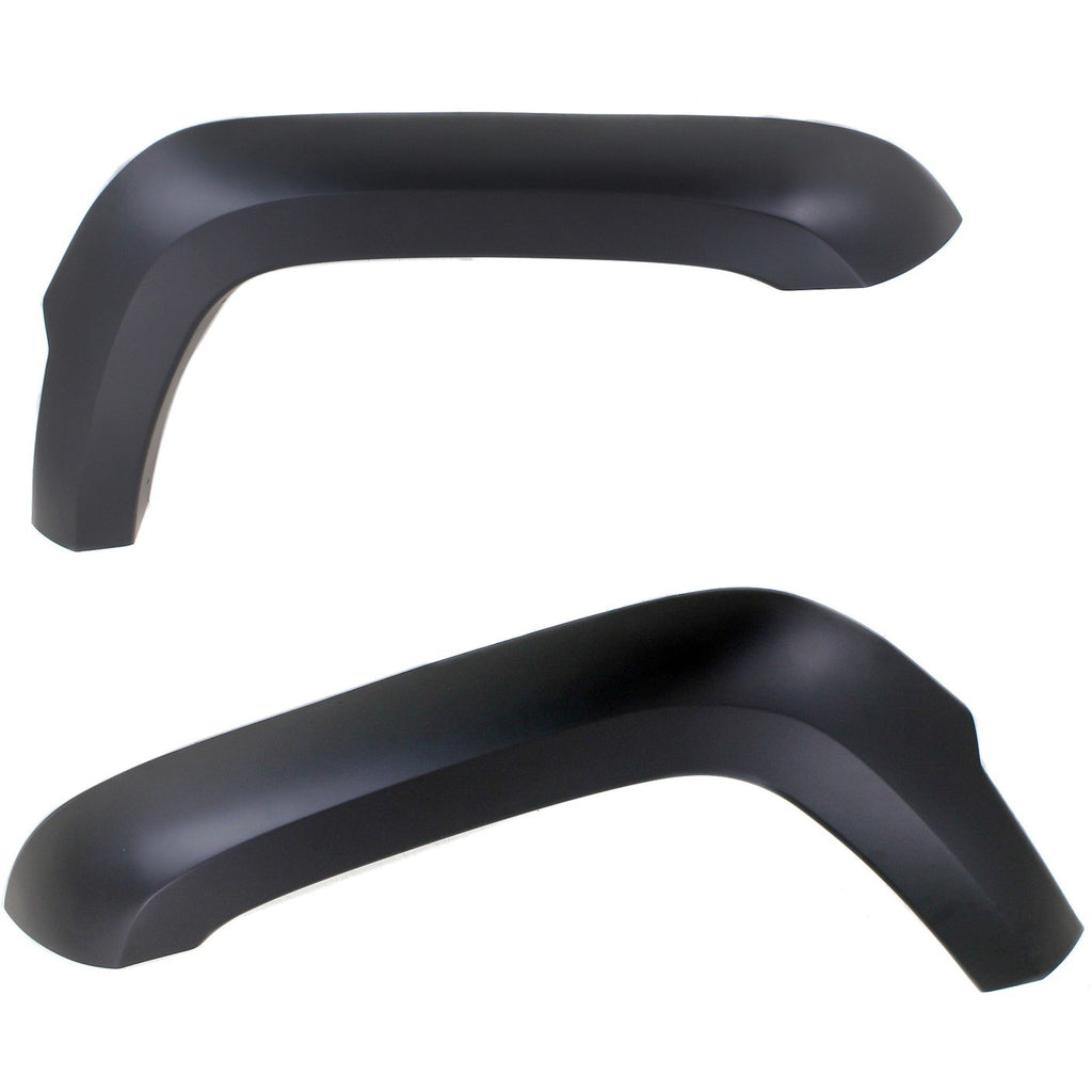 Set of 2 Fender Flares for Front Driver and Passenger Side Black