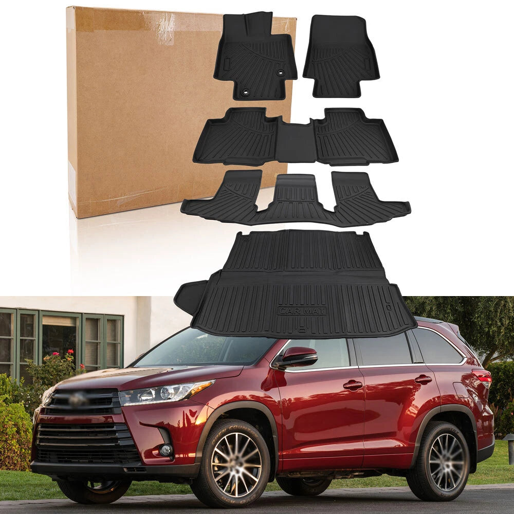 Floor Mats & Trunk Mats Cargo Liners for Toyota Highlander (2020–2024)