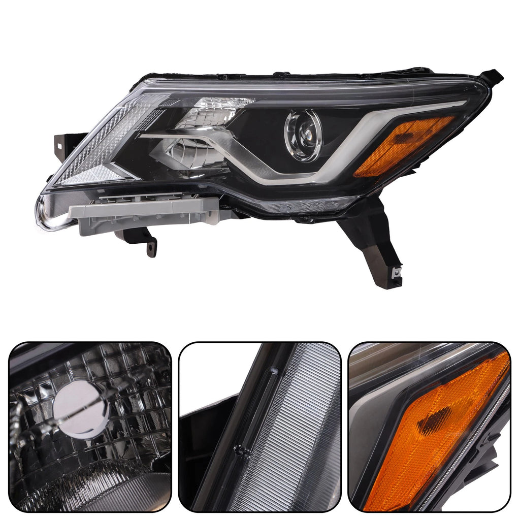 Headlight Assembly Left Side for Nissan Pathfinder (2017–2020) LED DRL