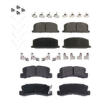 Set of 4 Ceramic Brake Pads for Toyota Celica (1986–1989)