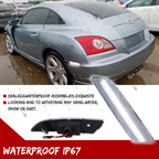 2X White LED Clear Lens Rear Side Marker Lights for Chrysler Crossfire (2004–2008)
