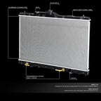 Aluminum Cooling Radiator for Acura Legend (1991–1995) DPI 1278
