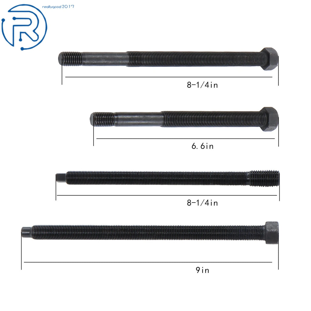 5 Pcs Long Reach Harmonic Balancer Installer Tool Kit for Ford Dodge Chrysler