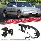 7pcs Spark Plug Wire Ignition Coil Cable No. 32720P8AA02 for Honda Accord (1998–1999)