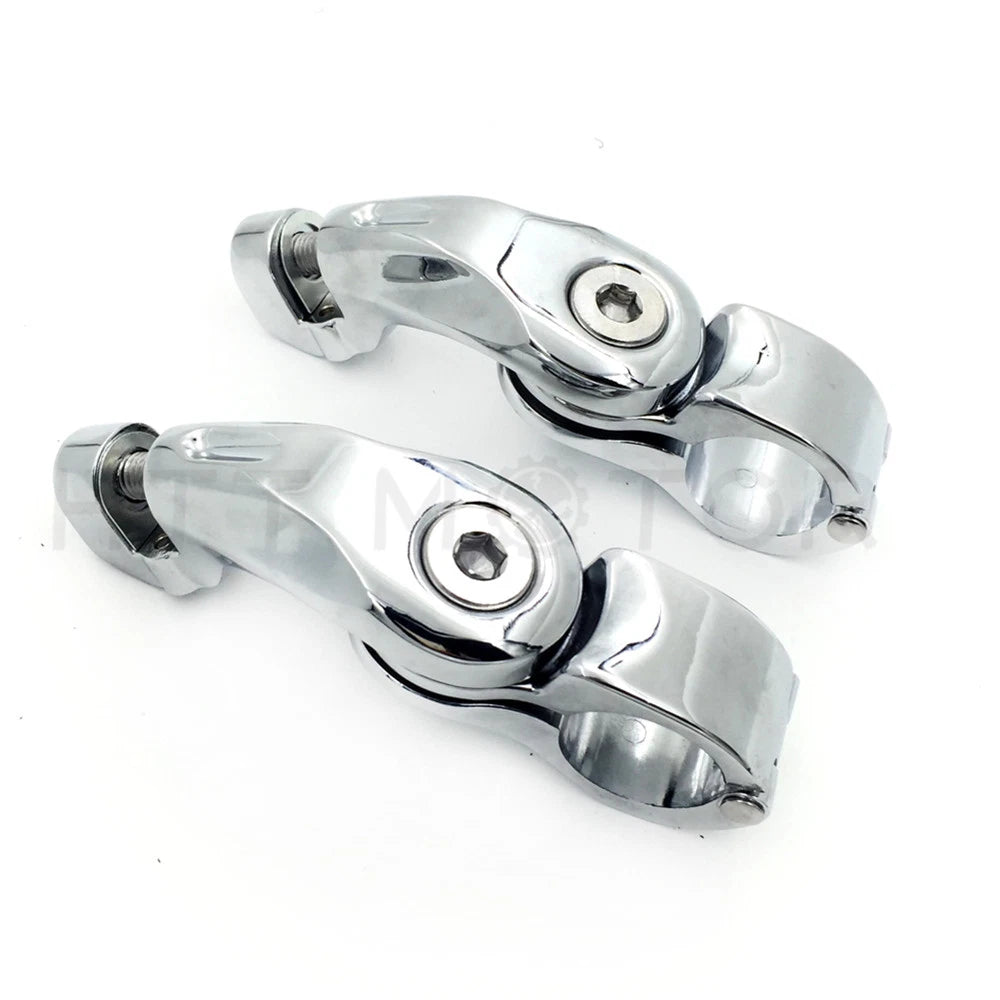 1.25" Highway Short Angled Foot Peg Mounts Kit for Harley Touring