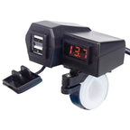 Dual USB Charger & LED Voltmeter for American Lifan 100E E3 (2010–2020)