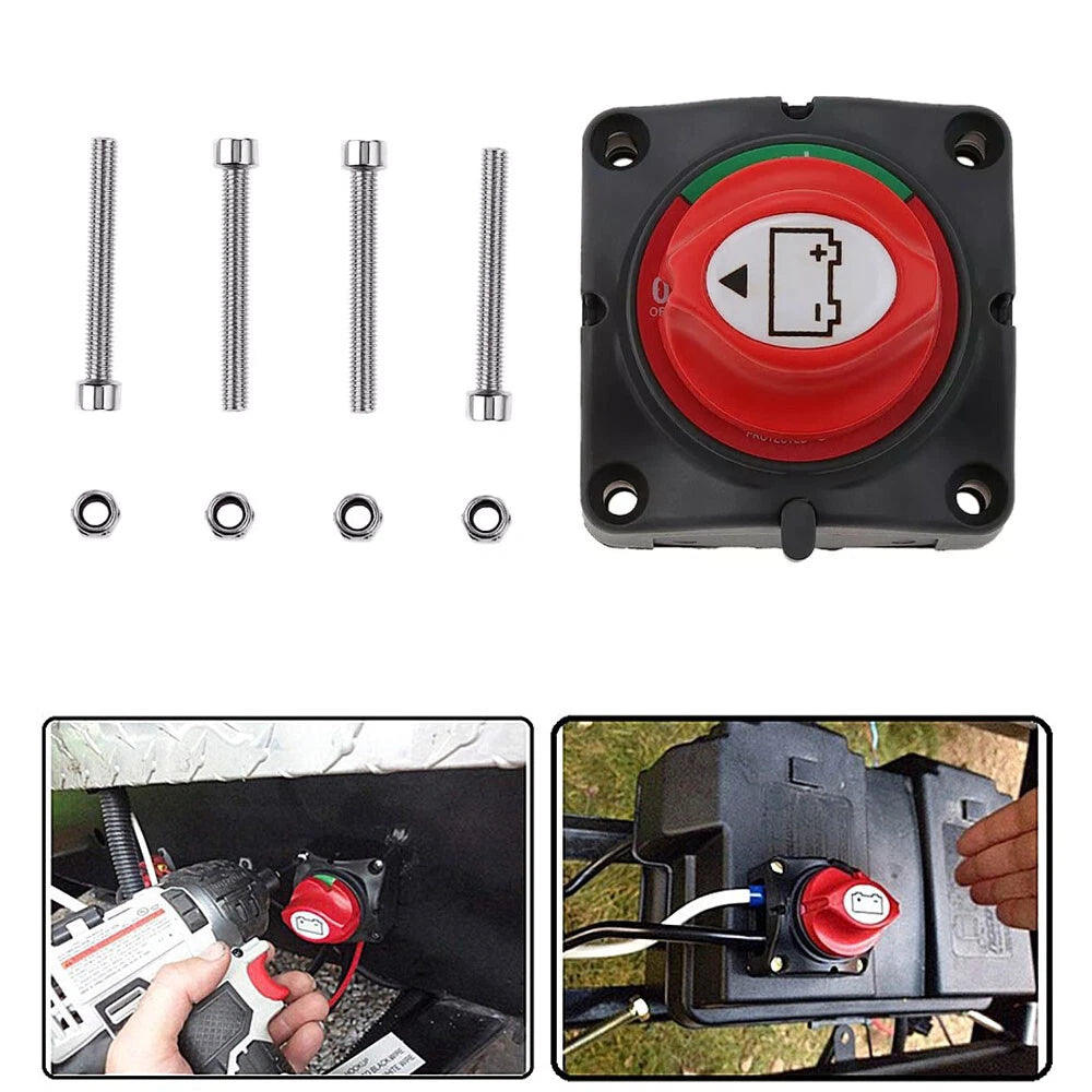 Battery Switch for Marine Boat Car Master Power Cut Off Disconnect (12-48V)