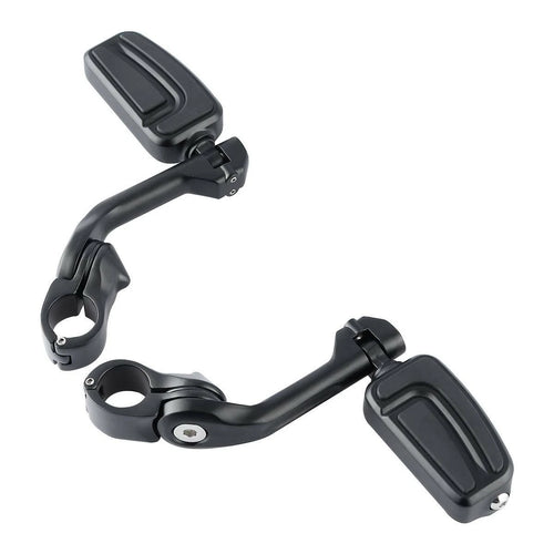 1 1/4" Long Angled Engine Guard Mount Footpegs for Harley Touring (2014–2023)
