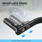 Left Gear Shifter Lever Footrest Pedal for Yamaha Raptor 700R (2006–2023)