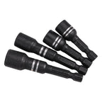 4Pcs Hex Shank Magnetic Socket Nut Driver Set for Automotive
