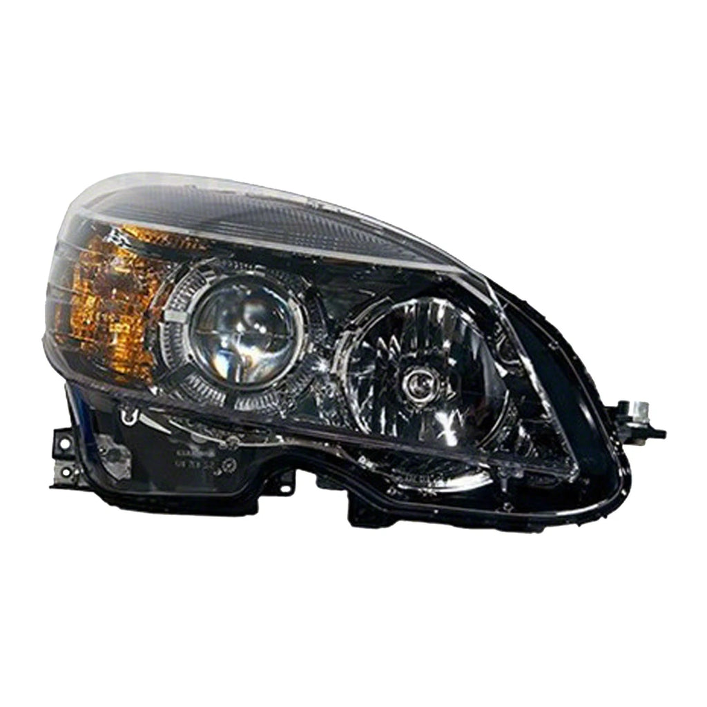 Replacement Passenger Side Halogen Head Light Assembly w/Black Bezel