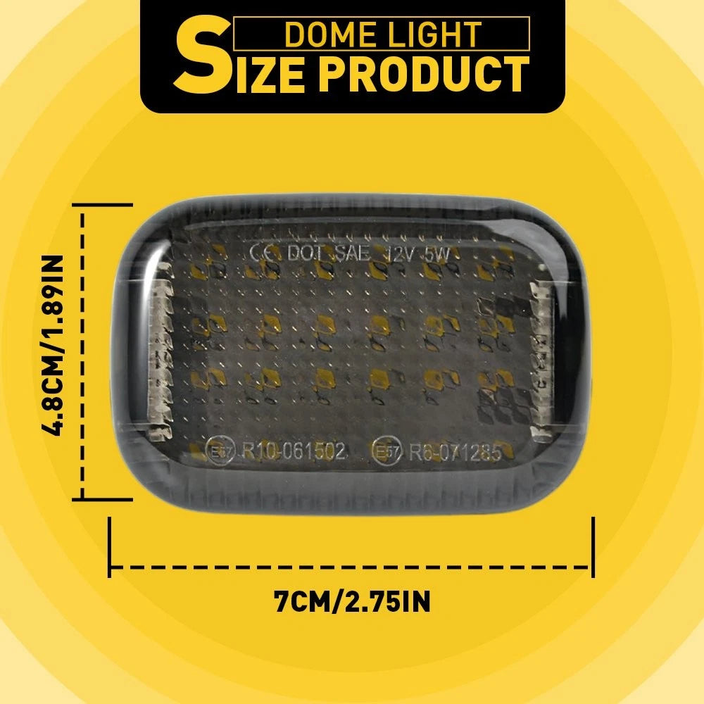 2X LED Dome Interior Light for Ford Transit 150 250 350 Van (2015–2024)