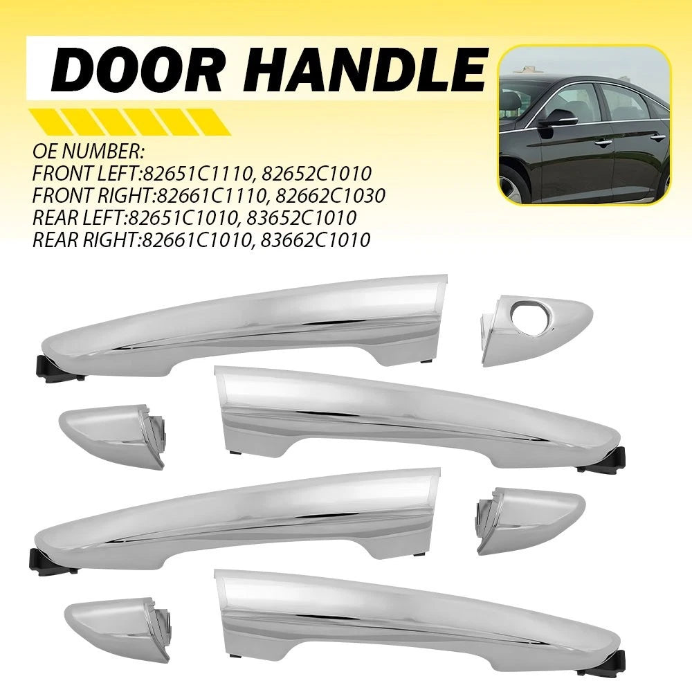 4Pcs Outside Door Handle for Hyundai Sonata SE (2017–2019)