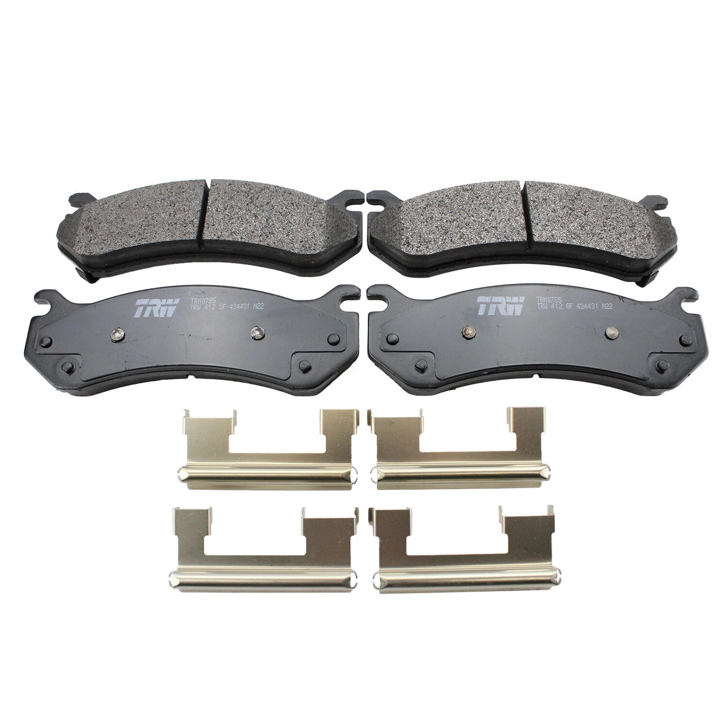 Set of 4 TRW Pro Metallic Brake Pads for Cadillac Chevrolet GMC Hummer