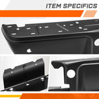 Steel Rear Bumper Face Bar for Ford F250 F350 SD (2008–2016) w/Park Sensor Holes Black