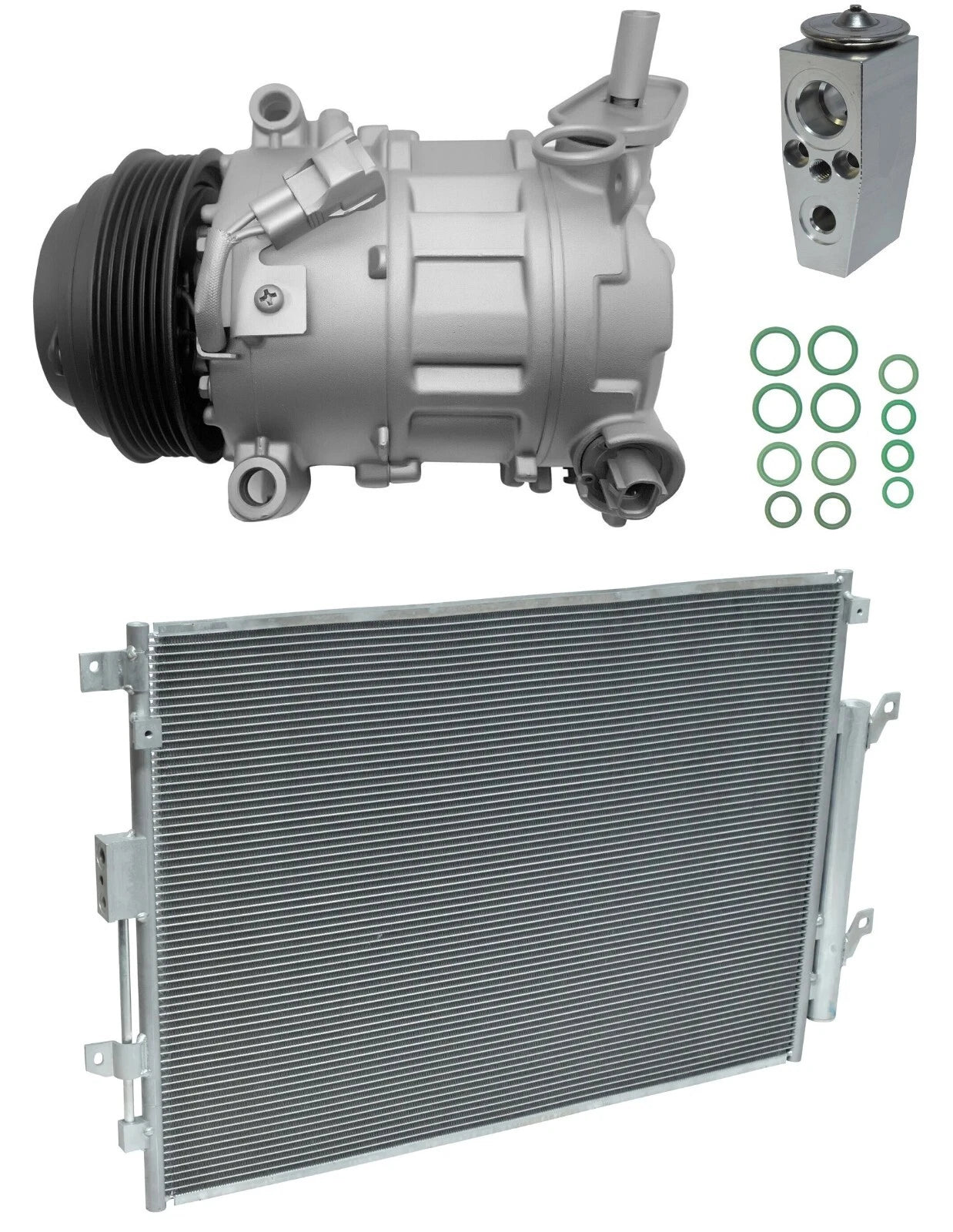 A/C Compressor Kit with Condenser for Jeep Cherokee 2.4L (2019–2023)