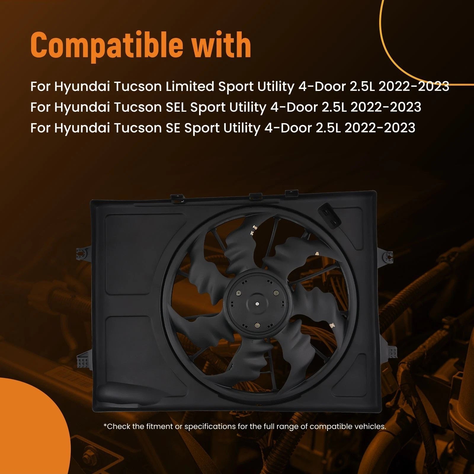 Electric Radiator Cooling Fan for Hyundai Tucson (2022–2023) HY3115177