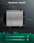 Aluminum Radiator 1682 for Jeep TJ (1997–2006) 2.4L 4.0L