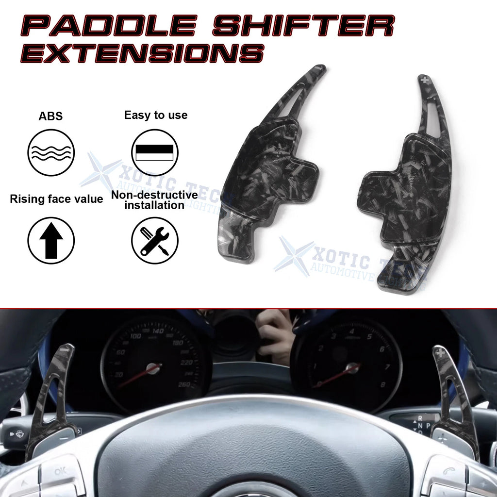 Forged Texture Paddle Shifter Extension for Mercedes-Benz C/GLC (2015-2022)