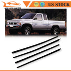 Set of 4 Front Window Weatherstrip Seals for Nissan Hardbody Navara D21 (1986–1997)