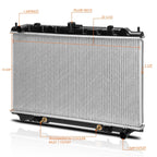 OE Style Full Aluminum Radiator for Nissan Maxima/Infiniti I30 (1995–1999) DPI-1752