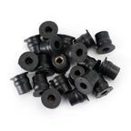 Set of 20 M6 Rubber Well Nuts for Windscreen & Fairing (Fits 13mm Hole)