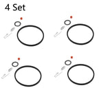 Set of 4 Carburetor Needle Seat Rebuild Kit for Tecumseh (631021, 631021A, 621021B)