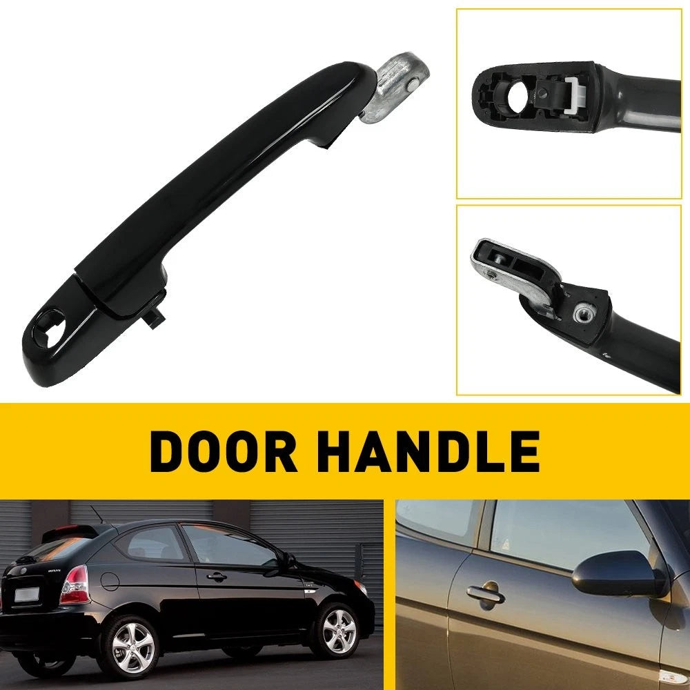 Front Right Door Handle for Hyundai Accent (2006–2011) Black V