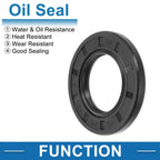 Set of 5 Oil Seal Rotary Shaft Seal for Various Models (25x45x5mm)