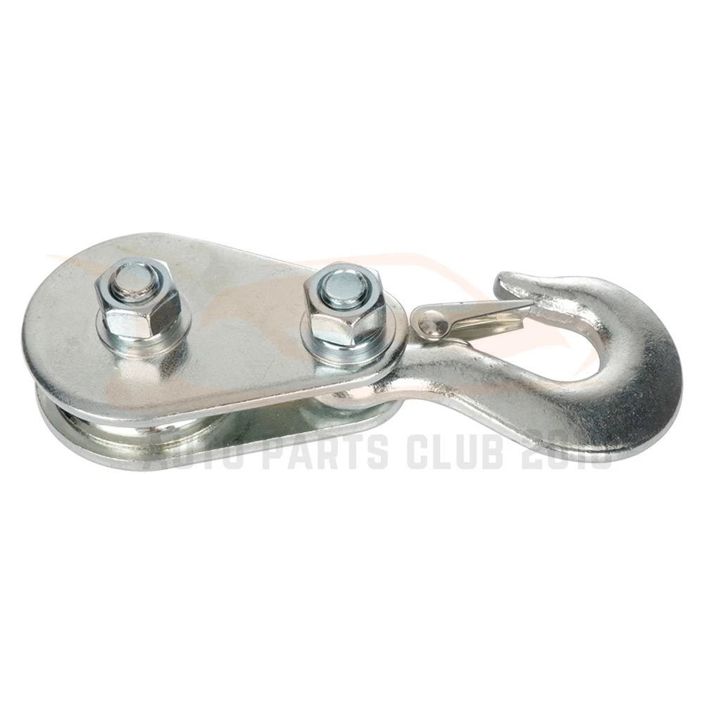 1X 2 Ton Snatch Block with Hook for Automotive Recovery