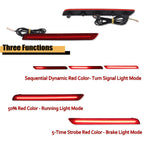 2X Red Rear Bumper LED Reflector Tail Lights for Toyota GR Supra (2020–2024)
