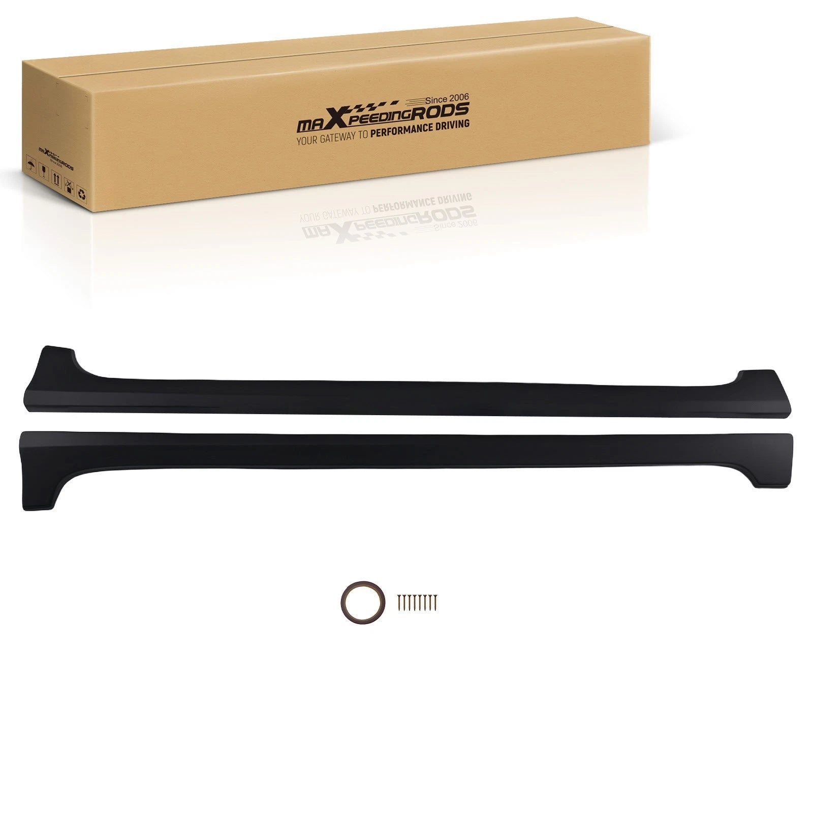Side Skirt Extension for Honda Civic Sedan (2012–2015) Black ABS