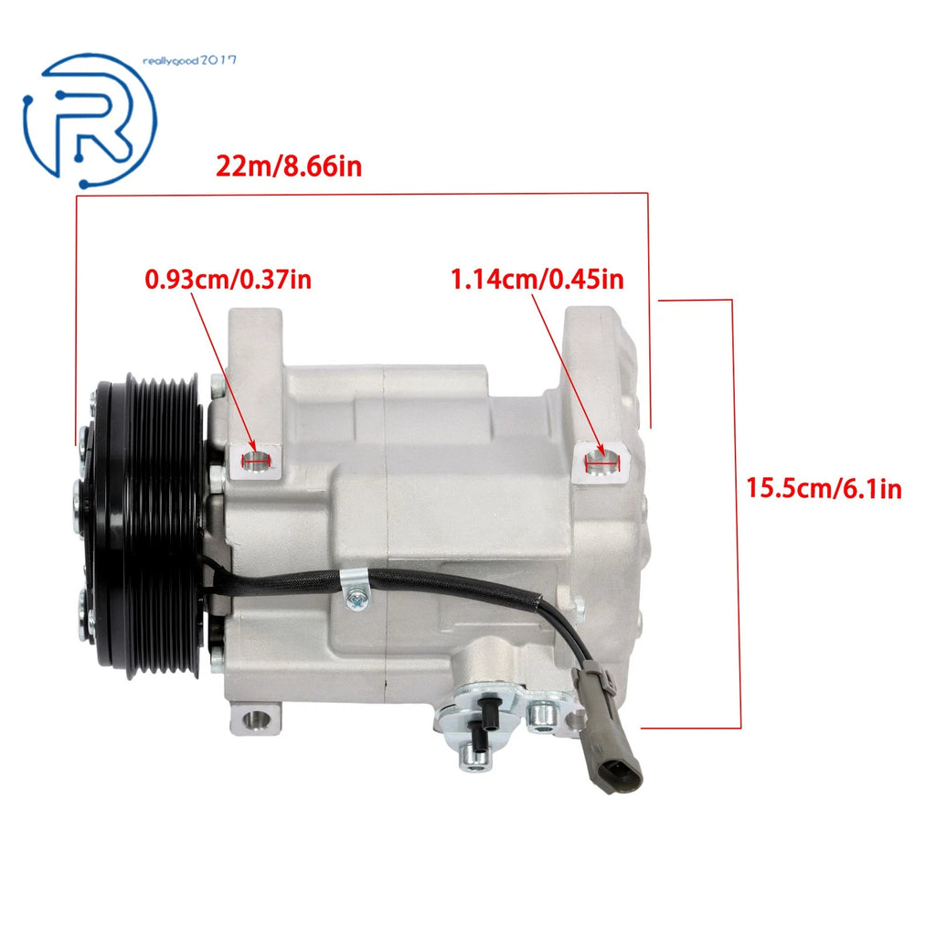 A/C Compressor for Chevrolet Silverado 1500 2500 HD 3500 HD (2003–2010)