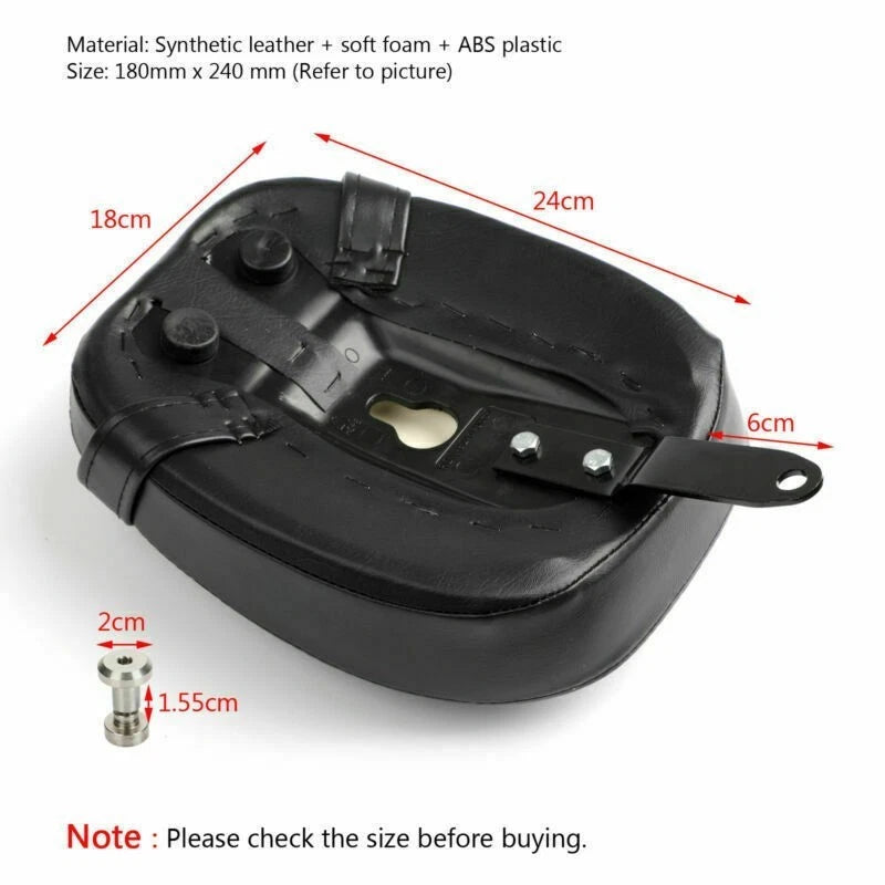 Rear Cushion Passenger Pillion Seat for Harley XL1200X, XL1200V (2010–2016)