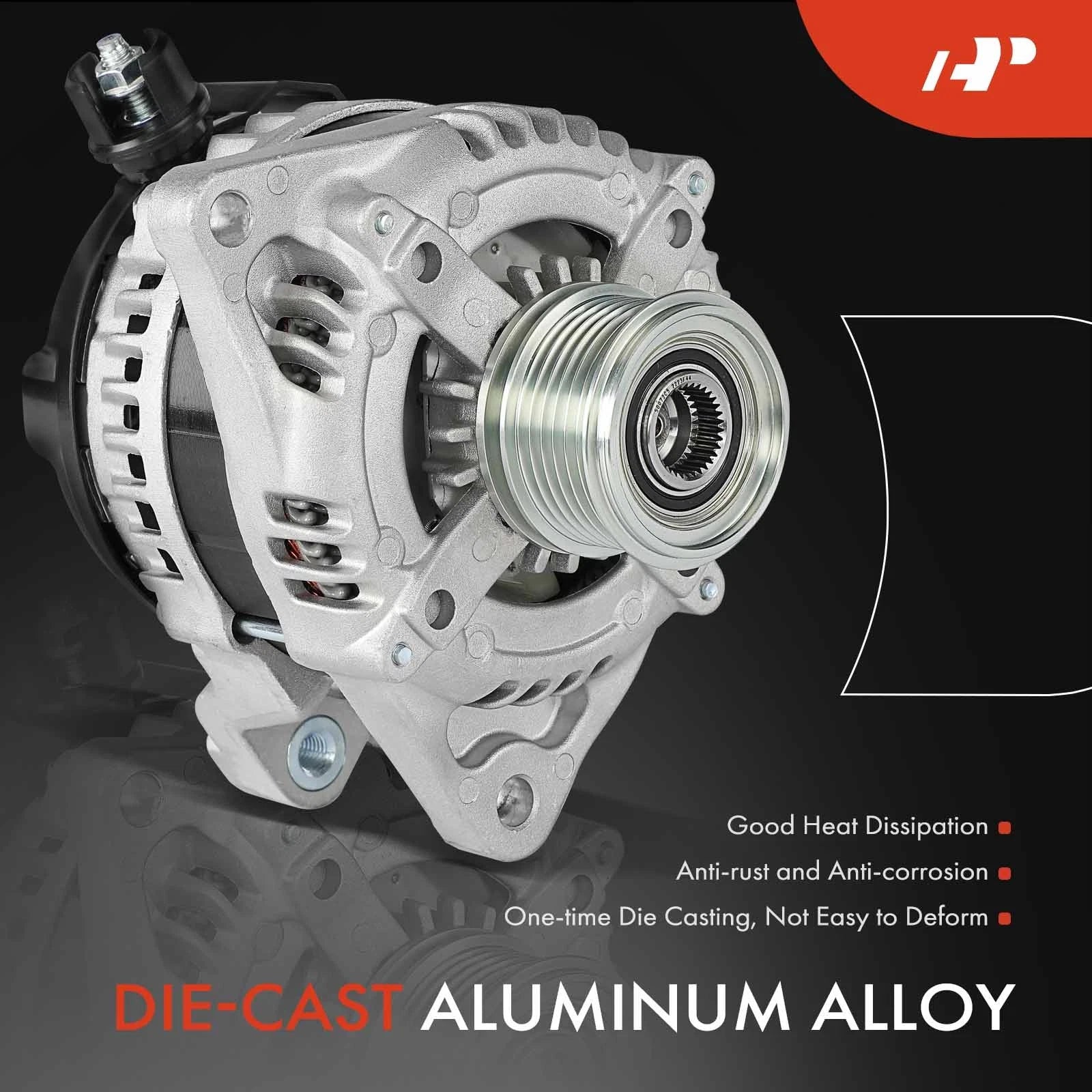 Alternator for Ford Mustang (2011–2014) V8 5.0L 150A 6-Groove