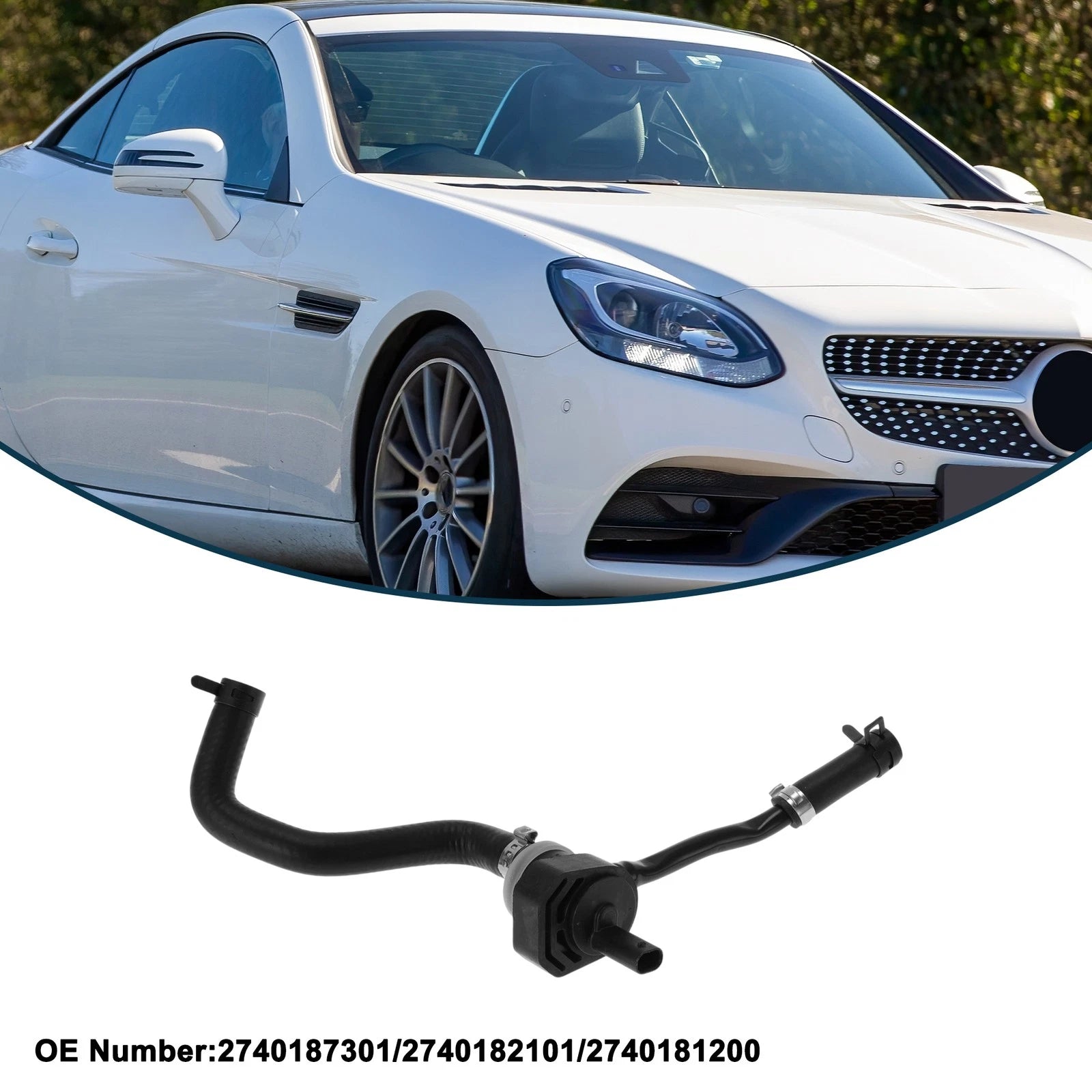 Radiator Hose No. 2740187301 for Mercedes-Benz CLS (2012–2017) Rubber
