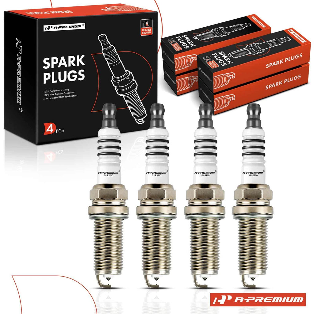 Set of 4 Double Iridium Spark Plugs for Honda Civic (2012–2015) Accord (2008–2012) HR-V