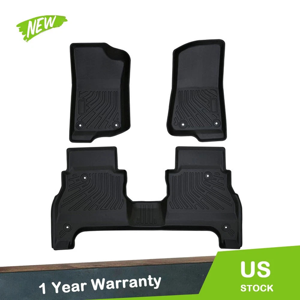 3X TPE Floor Mats Liners Anti-Slip for Jeep Gladiator (2020–2025)