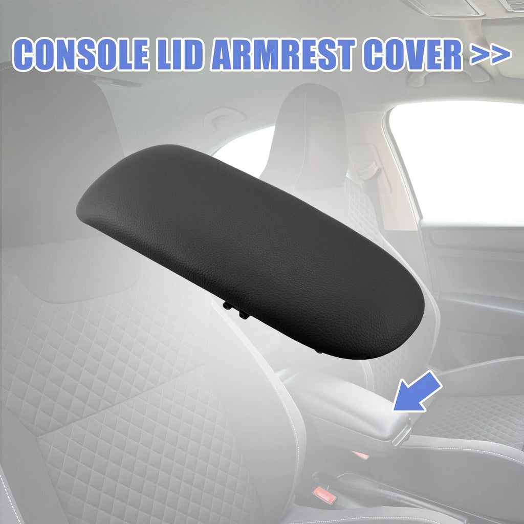 Center Console Armrest Cover for Mini Cooper (2002–2008) Faux Leather Black