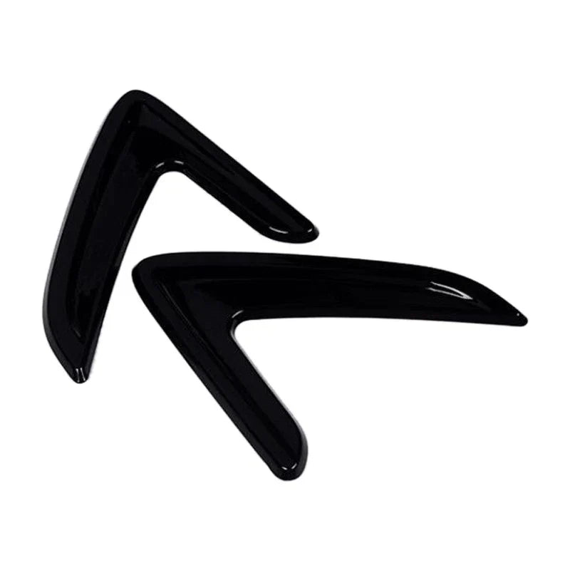 2 x Black Side Wing Air Draft Fender Trim for BMW X5 F15 (2014-2016)