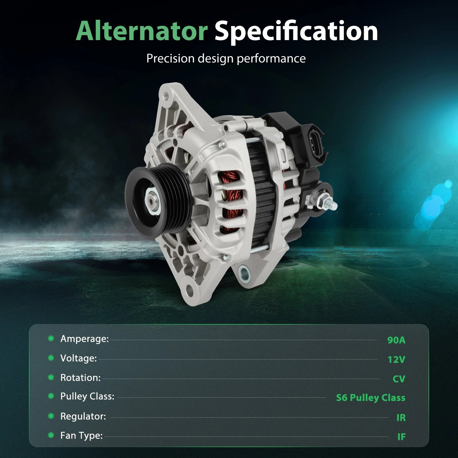 90A Alternator for Hyundai Veloster Accent (2012–2017)