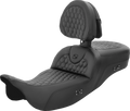 SADDLEMEN RoadSofa Seat for Harley Davidson (2014–2023) - Heated, Honeycomb, Backrest