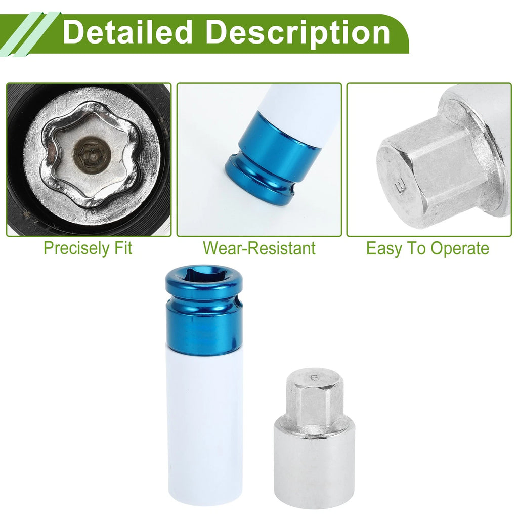 Set of 4 Wheel Lock Lug Nut Anti-Theft Key for Toyota 