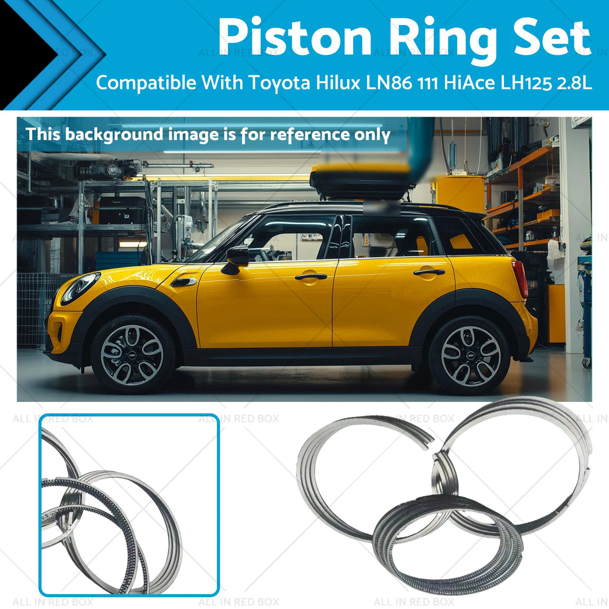 Piston Ring Set for Toyota Hilux LN86 LN106 LN107 LN110 LN111 HiAce LH125 (2.8 3)