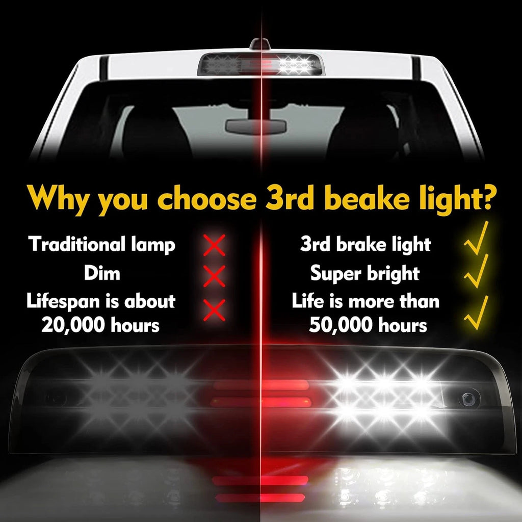 3rd Brake Light for Dodge Ram 1500 (2009–2018) Chrome Housing Smoke Lens
