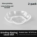 Garlic Grinder Bowl Manual for Kitchen Tool (Clear Transparent)