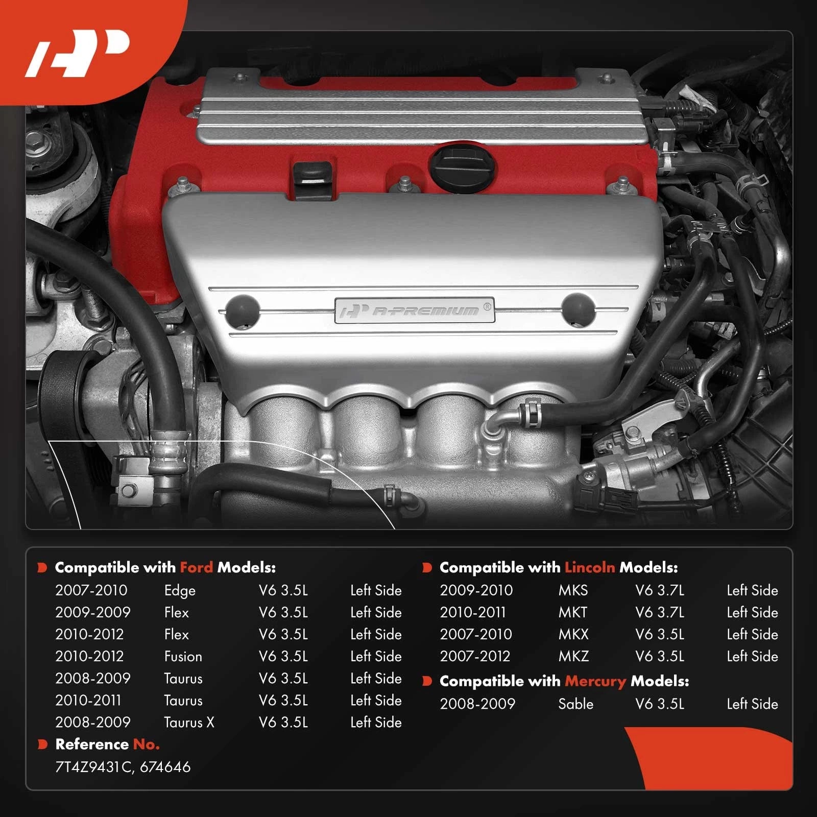 Exhaust Manifold with Gasket for Ford Fusion (2010–2012)