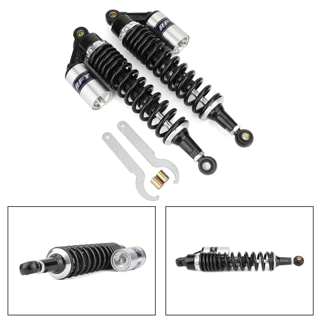 2X 375mm Shock Absorbers for Honda Yamaha Polaris ATV