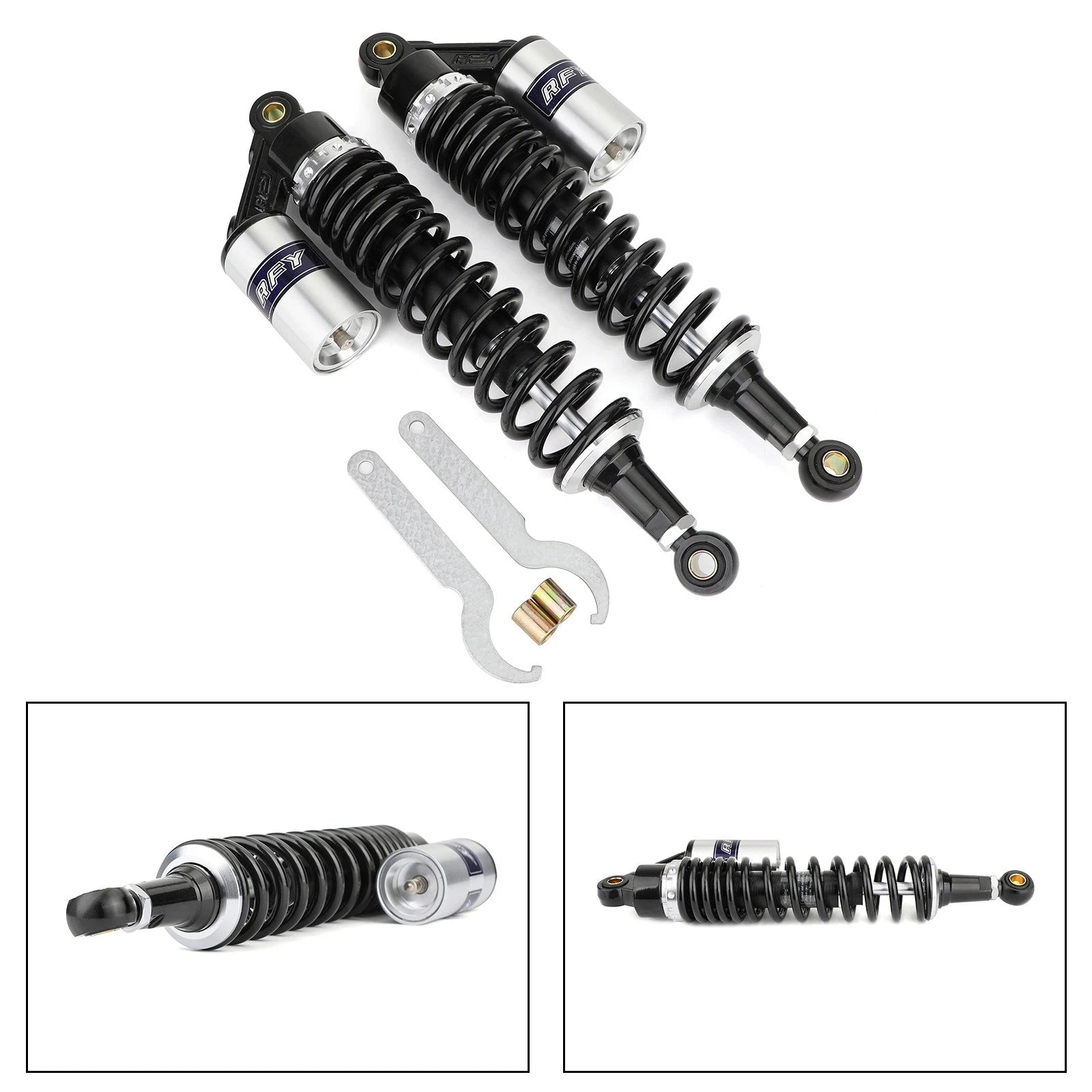 2X 375mm Shock Absorbers for Honda Yamaha Polaris ATV