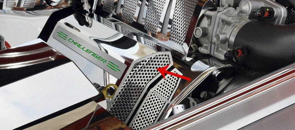 Fuel Rail Covers Replacement Green CF Vinyl Challenger Inlay for 08-11 SRT8